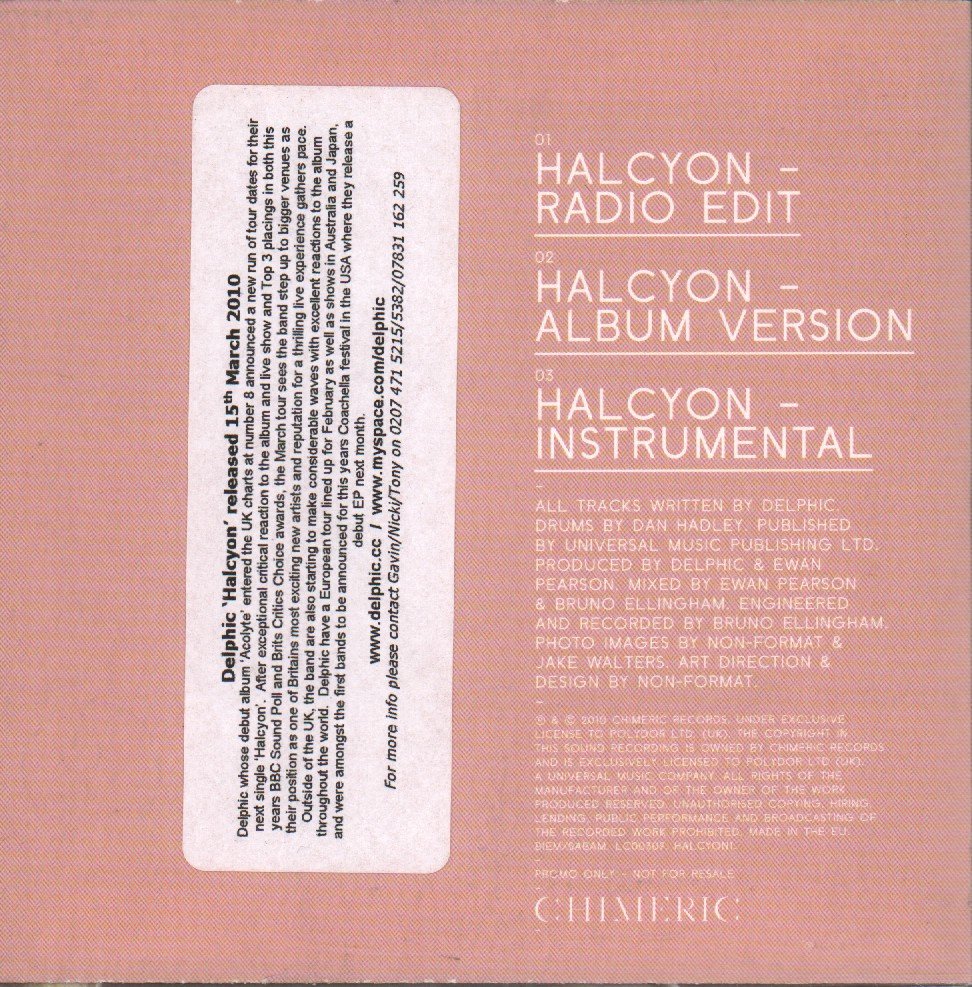 Delphic - Halcyon - Cd