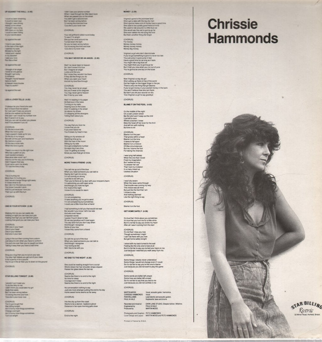 Martin Moss and Chrissie Hammonds - Up Against The Wall - Lp