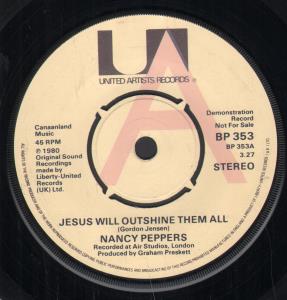 Nancy Peppers - Jesus Will Outshine Them All - 7 Inch