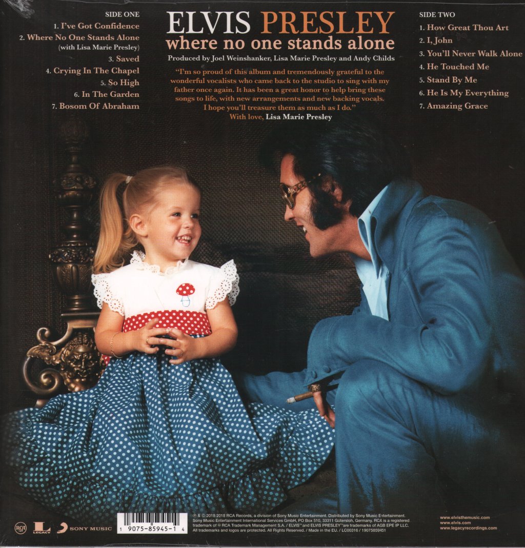 Elvis Presley - Where No One Stands Alone - Lp