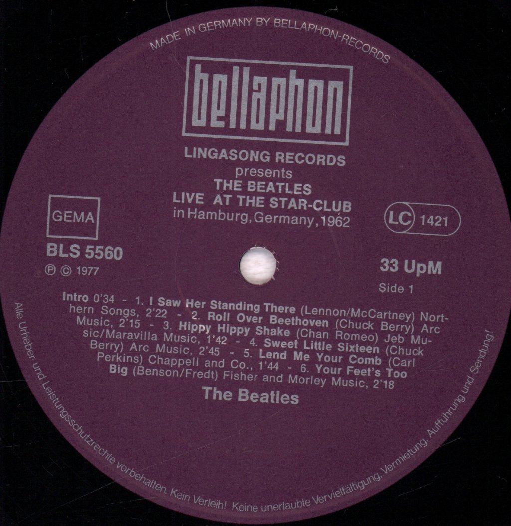 Beatles - Live At The Star Club In Hamburg - Lp