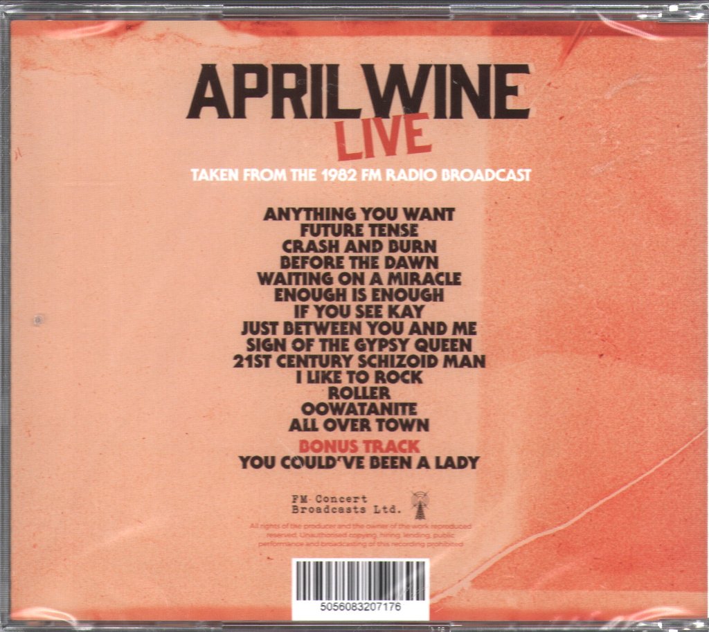April Wine - Live - Cd