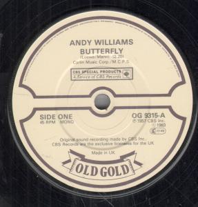 Andy Williams - Buttlerfly - 7 Inch