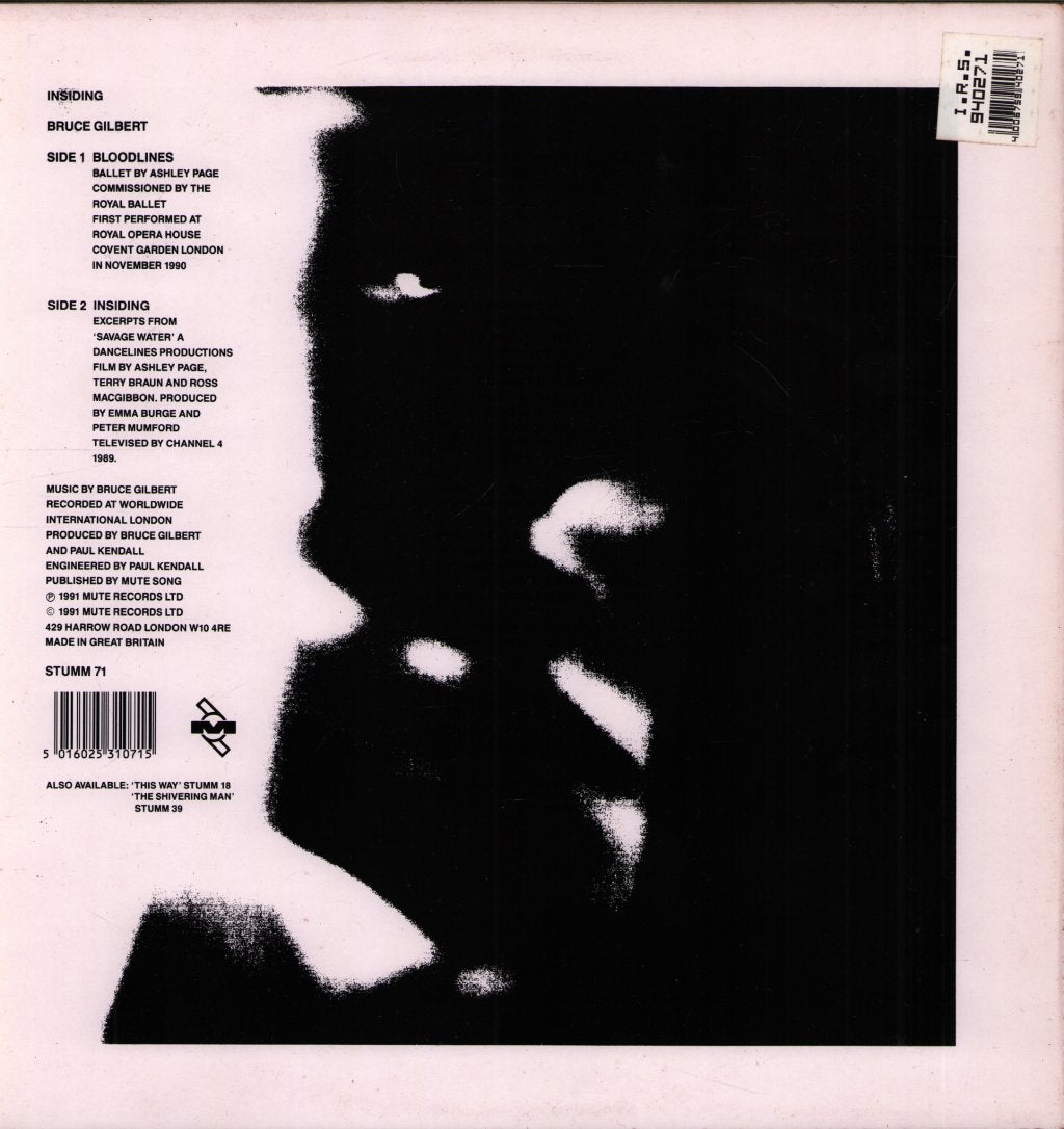 Bruce Gilbert - Insiding - Lp