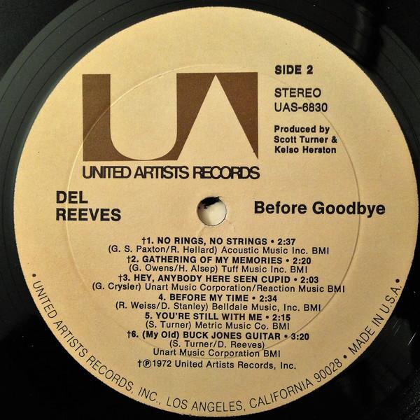 Del Reeves - Before Goodbye - Lp