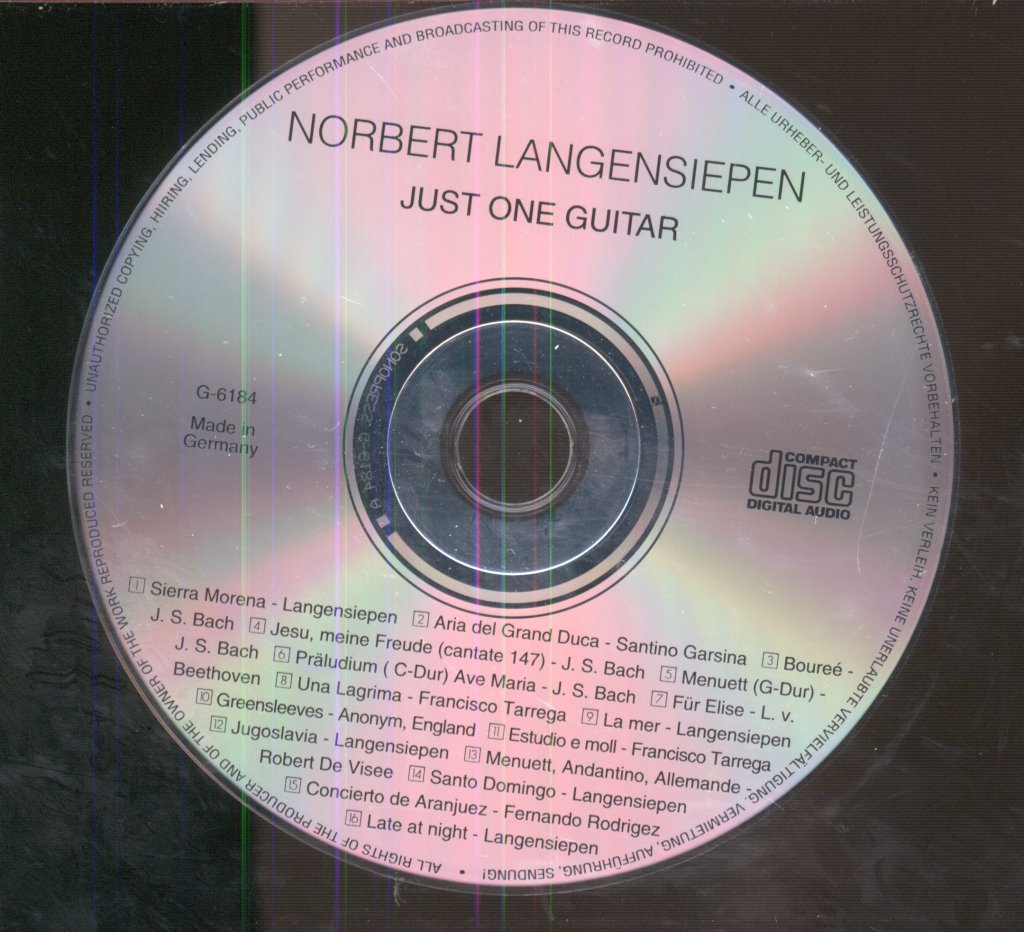 Norbert Langensiepen - Just One Guitar - Cd