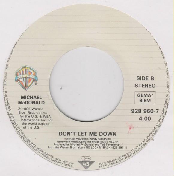 Michael McDonald - No Lookin' Back - 7 Inch