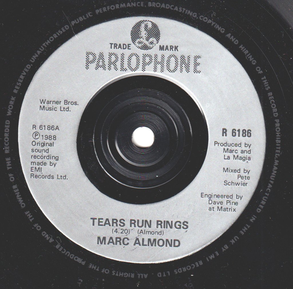 Marc Almond - Tears Run Rings - 7 Inch