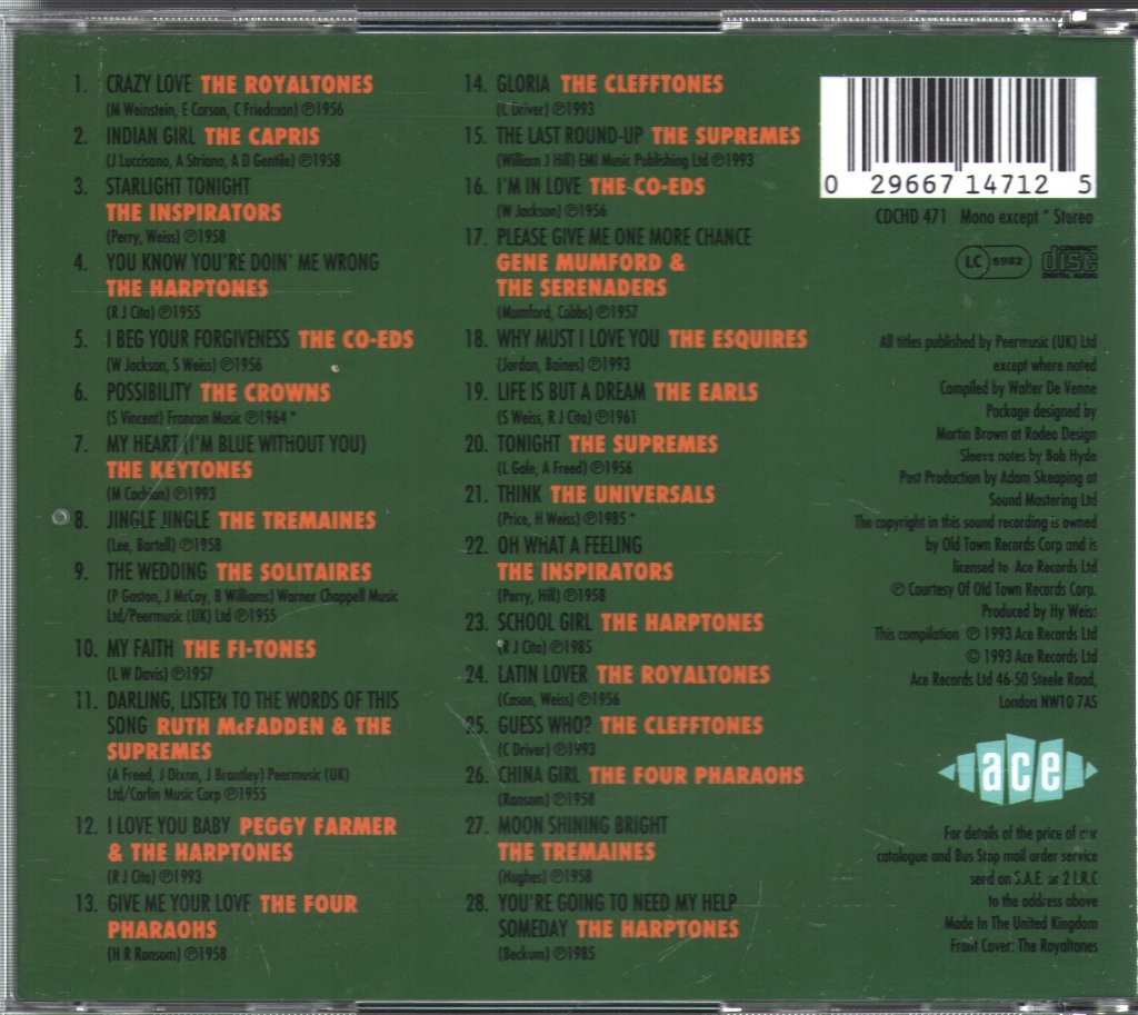 Various Artists - Old Town Doo Wop Volume 3 - Cd