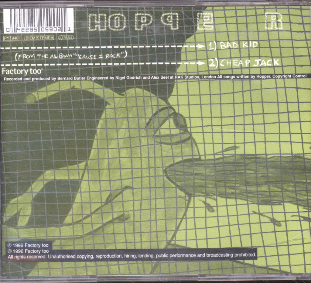 Hopper - Bad Kid - Cd