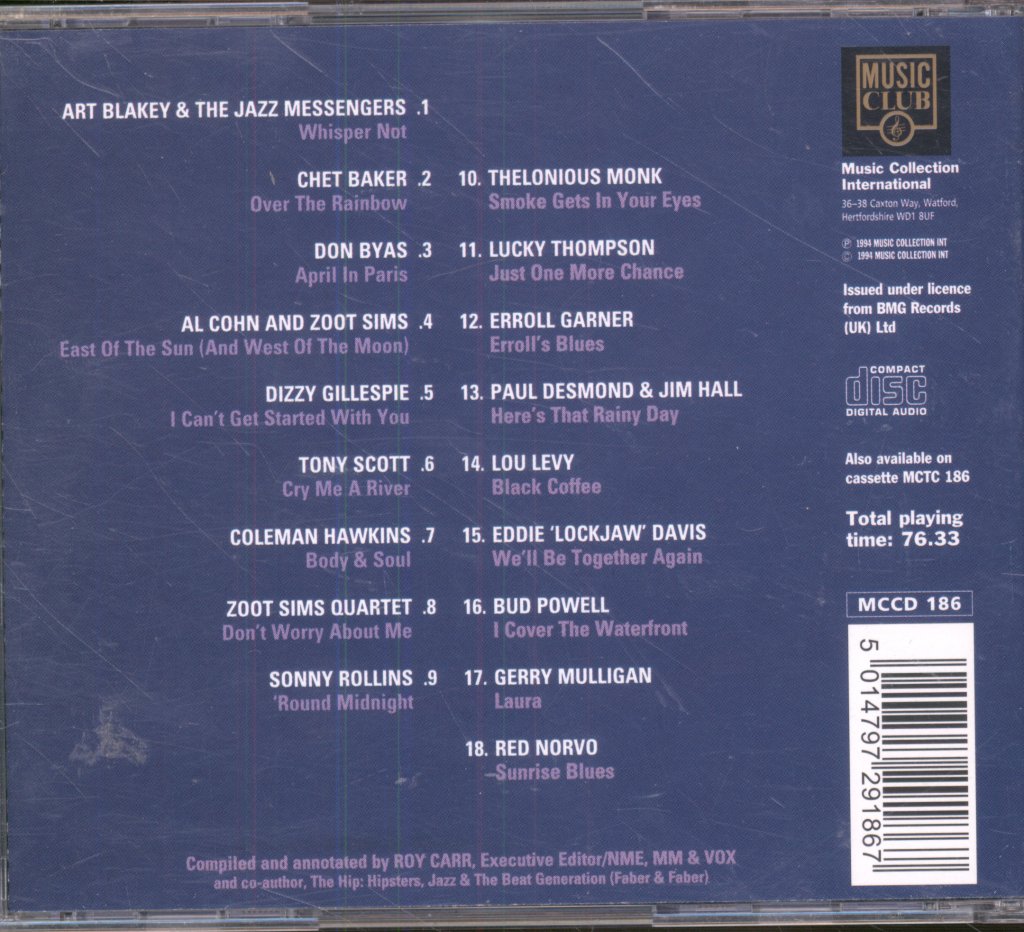 Various Artists - Jazzin' The Blues (18 Cool Jazz Moods) - Cd