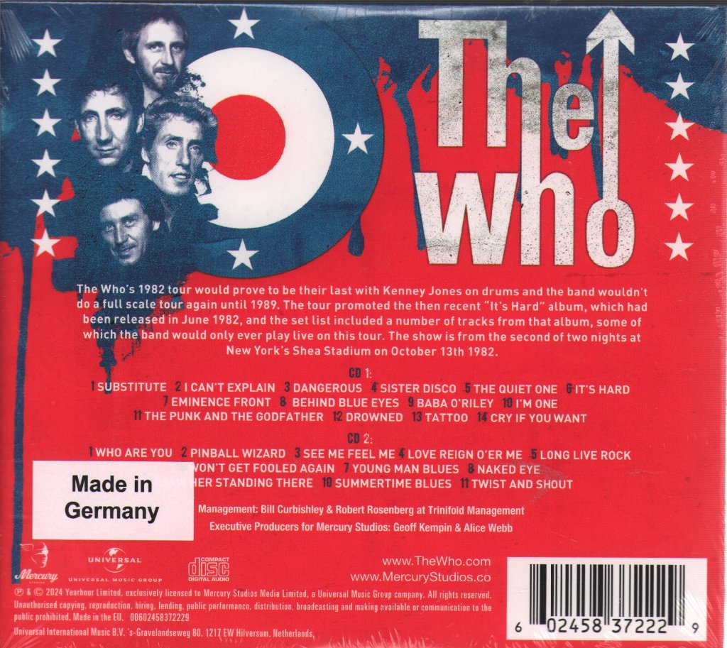 Who - Live At Shea Stadium 1982 - Double Cd