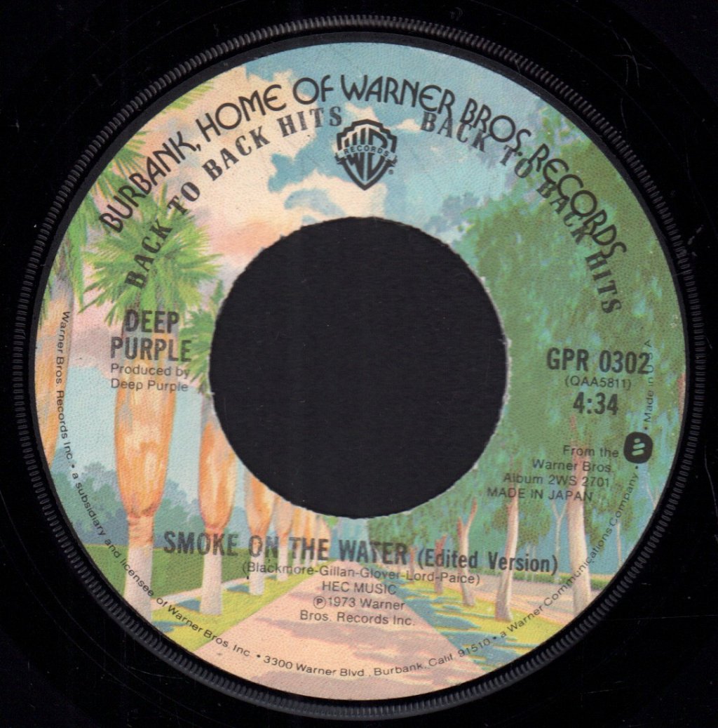 Deep Purple - Smoke On The Water - 7 Inch
