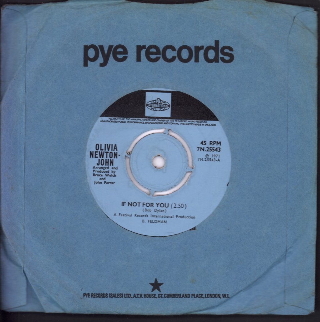 Olivia Newton John - If Not For You - 7 Inch