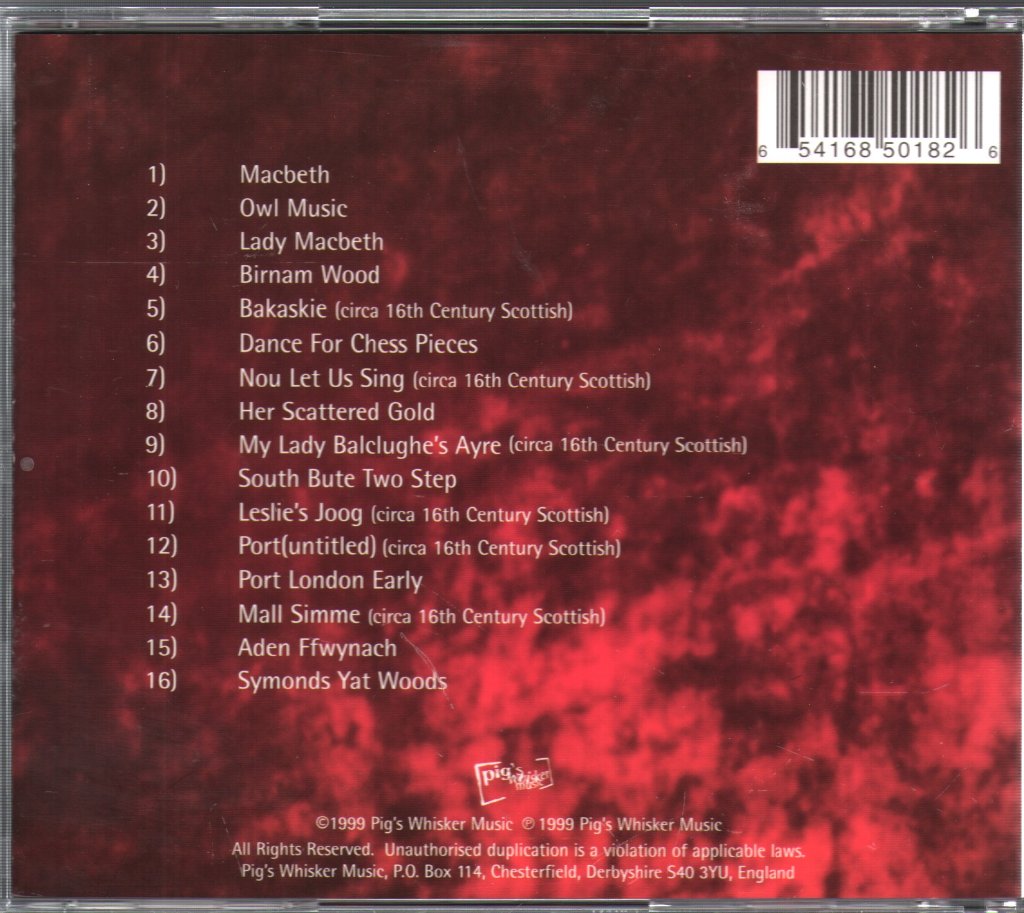 Robin Williamson - Cerddoriaeth I Macbeth / Music From Macbeth - Cd