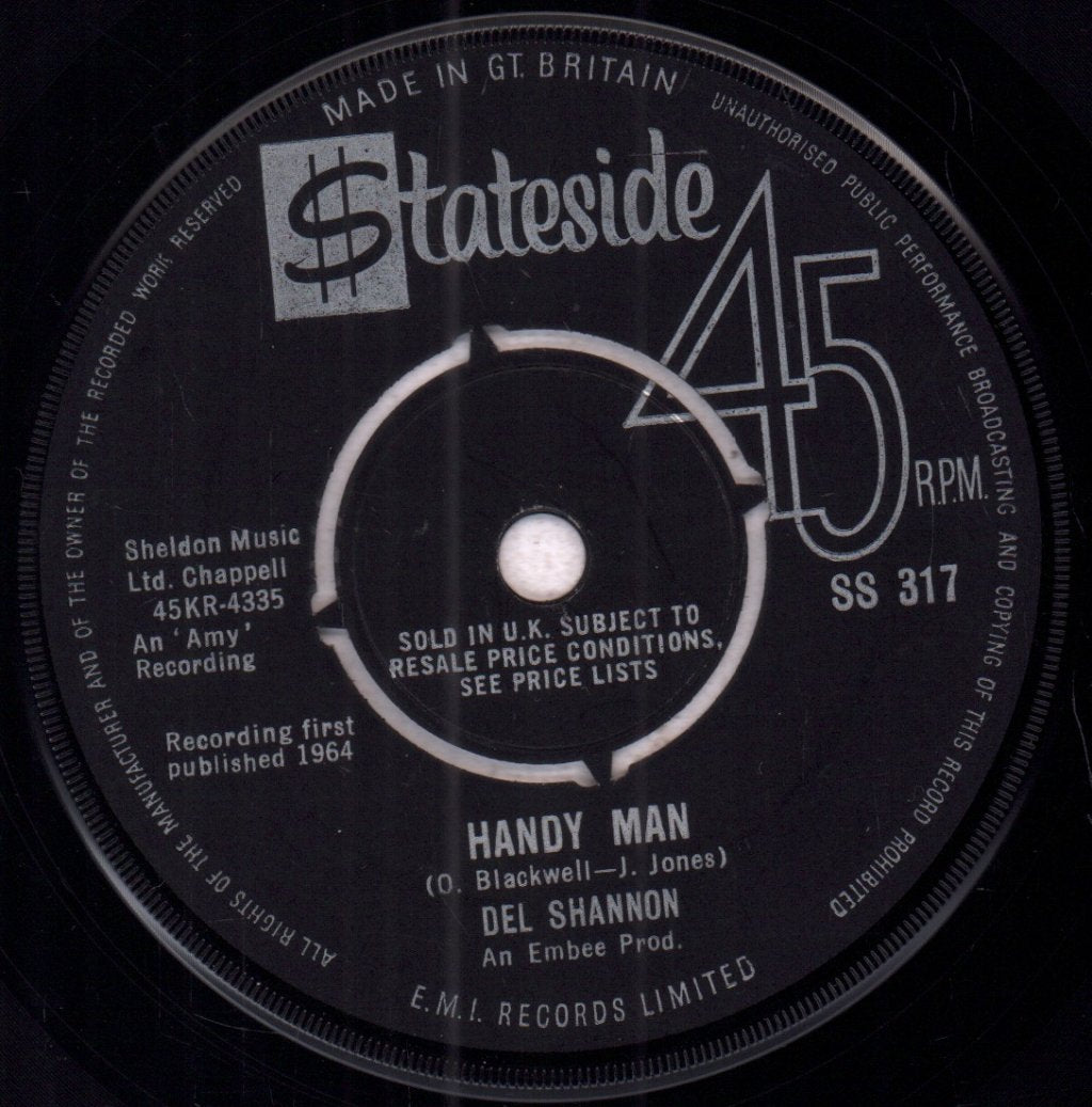 Del Shannon - Handy Man - 7 Inch