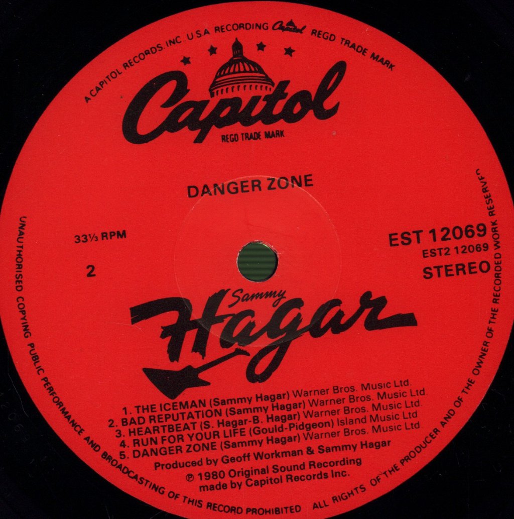 Sammy Hagar - Danger Zone - Lp