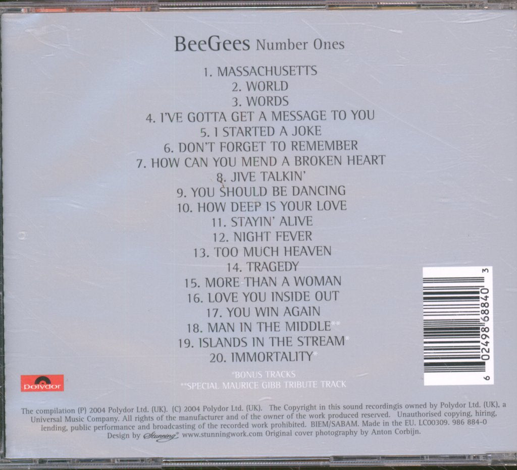 Bee Gees - Number Ones - Cd