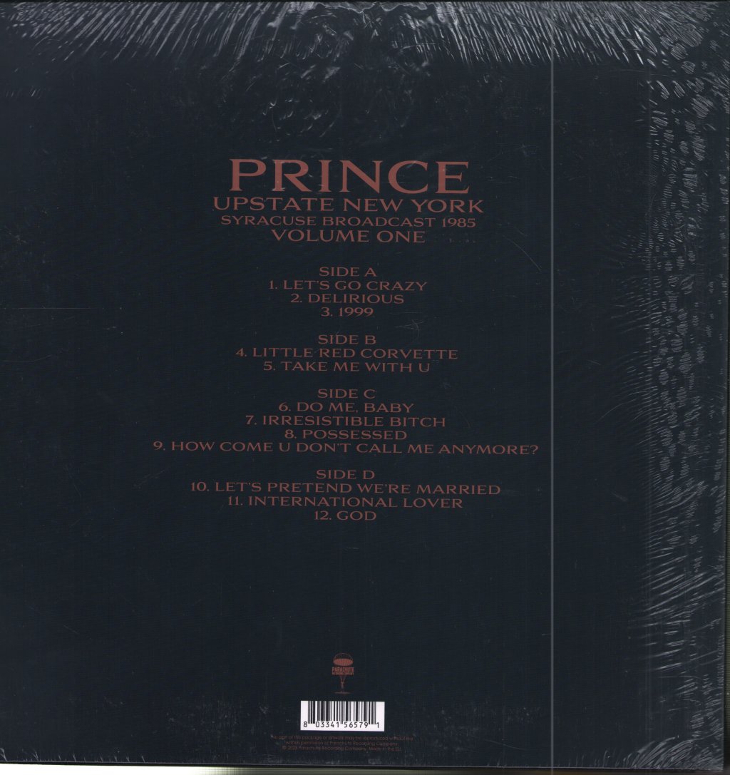 Prince - Upstate New York Syracuse Broadcast 1985 Volume One - Double Lp