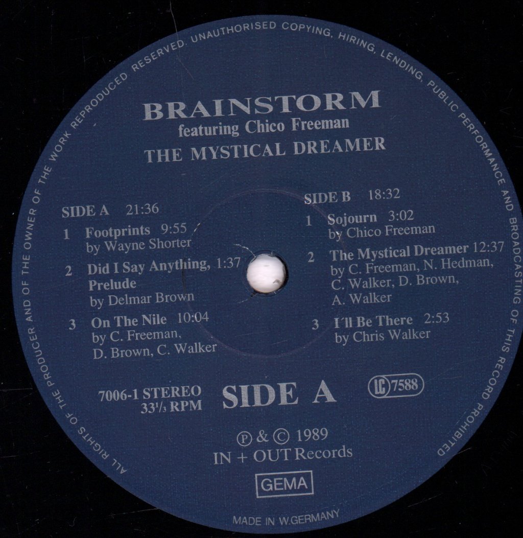 brainstorm featuring chico freeman - Mystical Dreamer - Lp