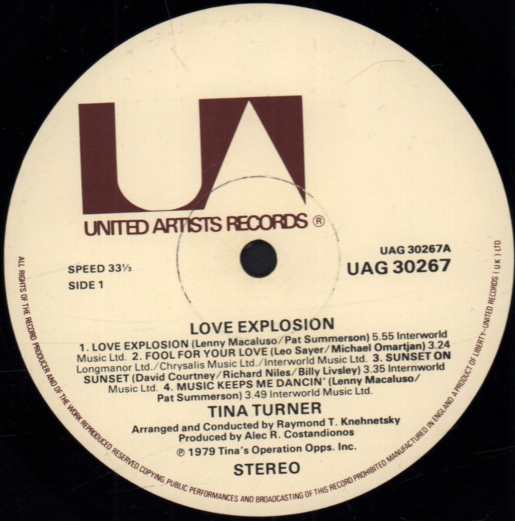 Tina Turner - Love Explosion - Lp