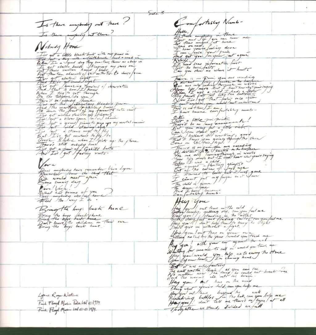 Pink Floyd - Wall - Double Lp