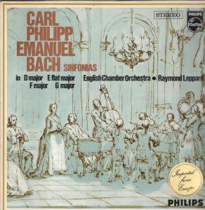 Raymond Leppard / English Chamber Orchestra - Carl Philipp Emanuel Bach Sinfonias - Lp