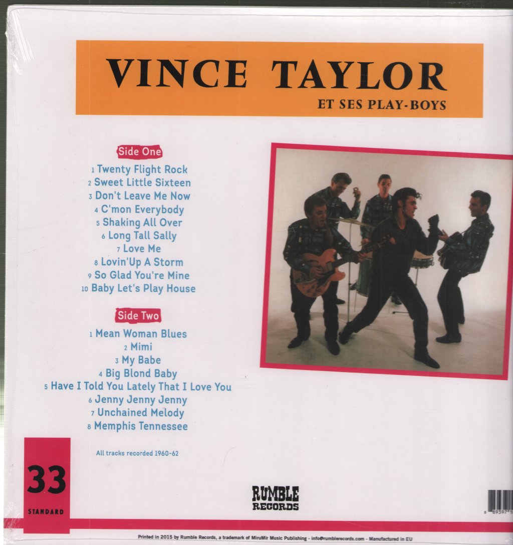 Vince Taylor And His Playboys - Le Rock C'est Ca ! - Lp