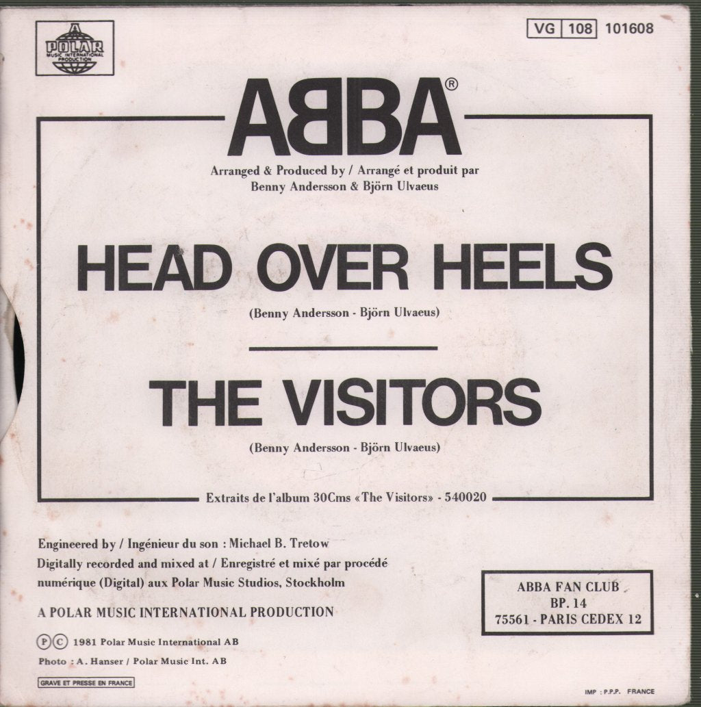 ABBA - Head Over Heels - 7 Inch