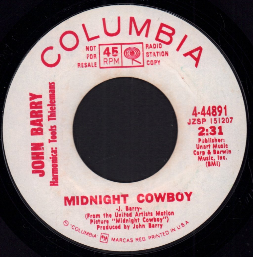 John Barry - Midnight Cowboy - 7 Inch