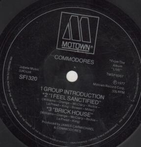 Commodores - Live - 7 Inch