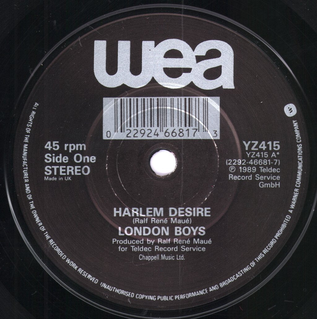 London Boys - Harlem Desire - 7 Inch