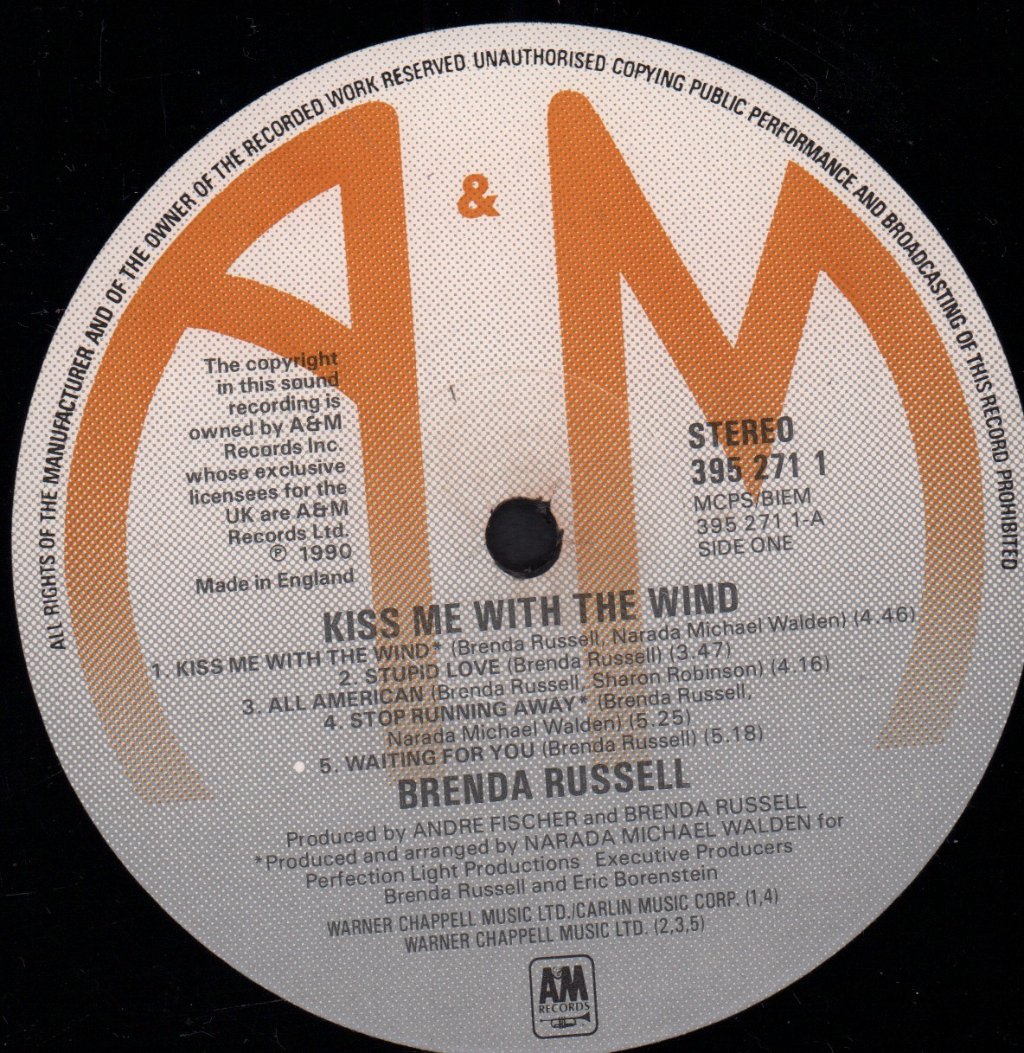 Brenda Russell - Kiss Me With The Wind - Lp