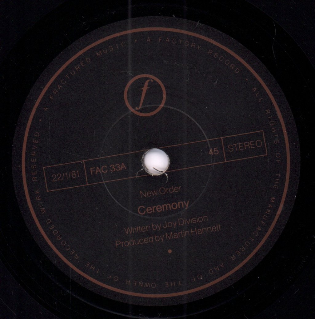 New Order - Ceremony - 7 Inch