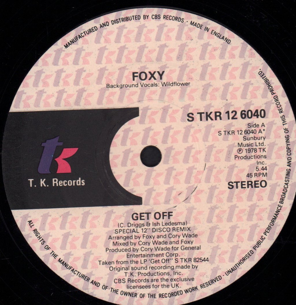 Foxy - Get Off - 12 Inch