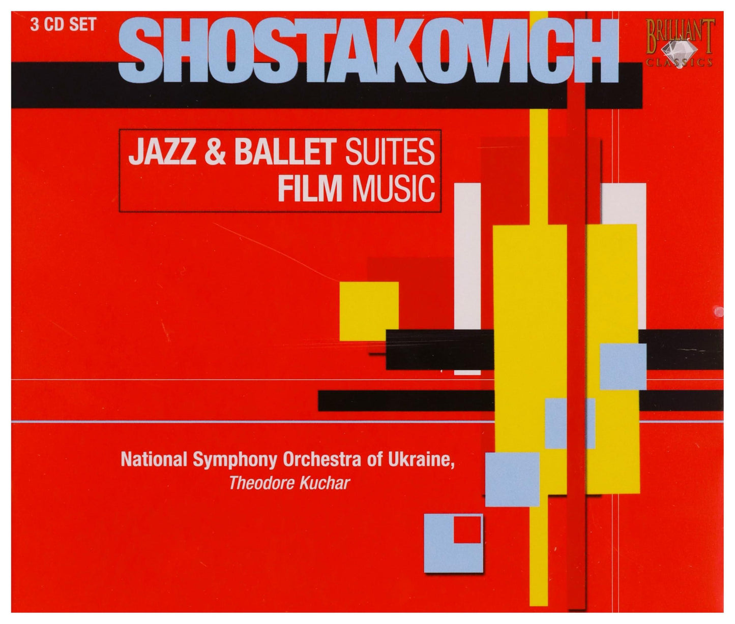 National Symphony Orchestra Of Ukraine, Theodore Kuchar - Shostakovich: Jazz & Ballet Suites; Film Music - Triple Cd