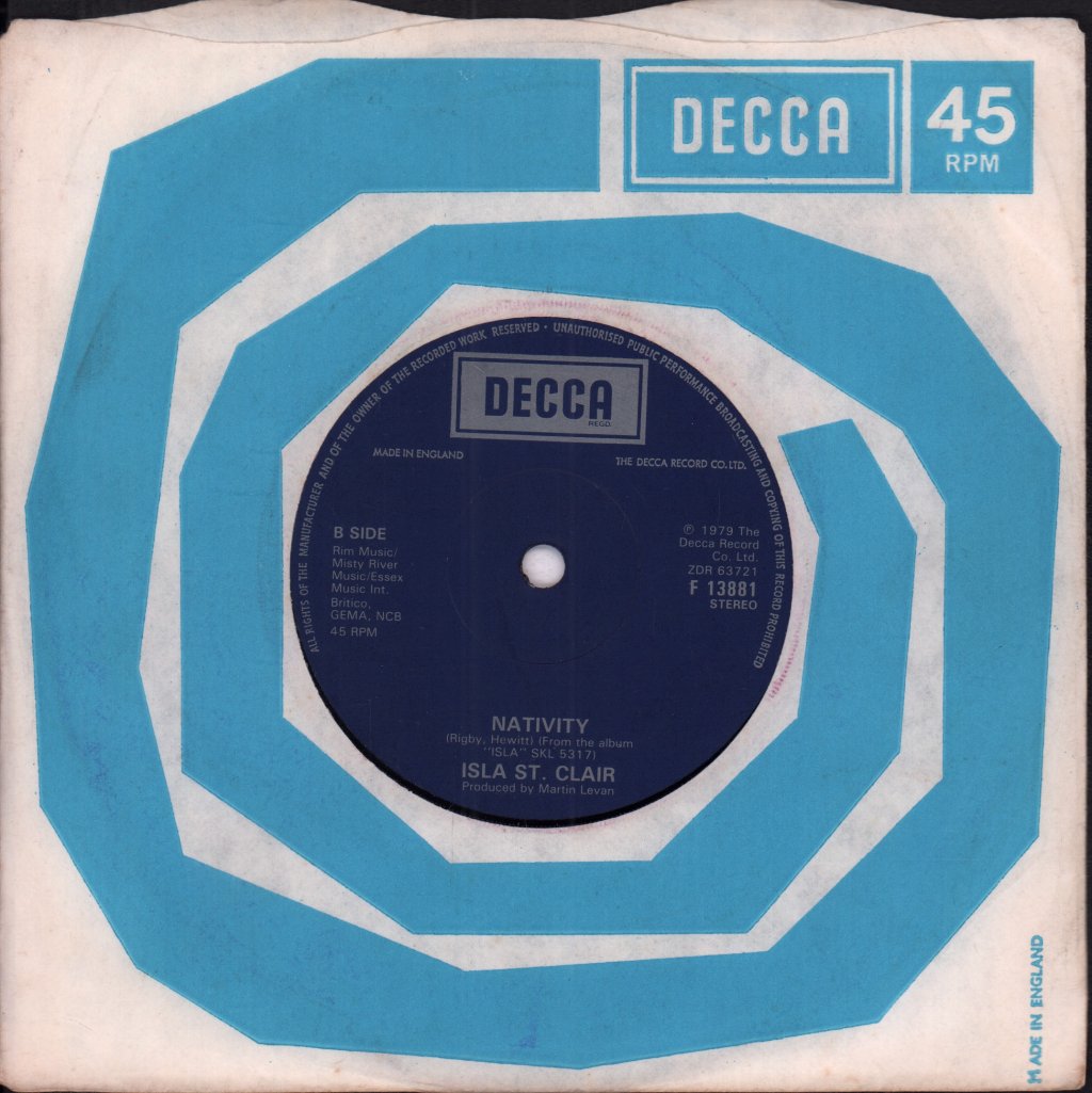 Isla St Clair - Child In A Manger - 7 Inch