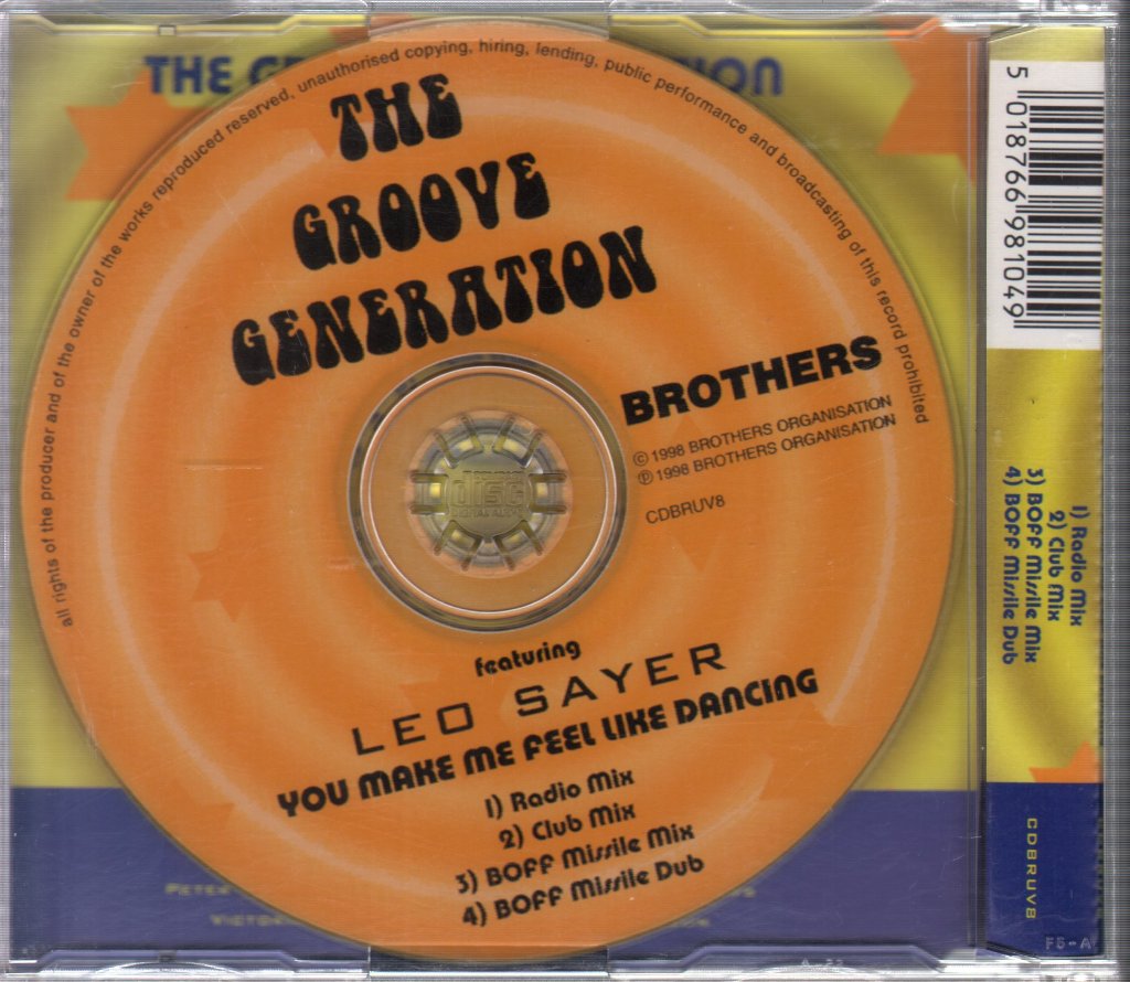 Groove Generation Featuring Leo Sayer - You Make Me Feel Like Dancing - Cd