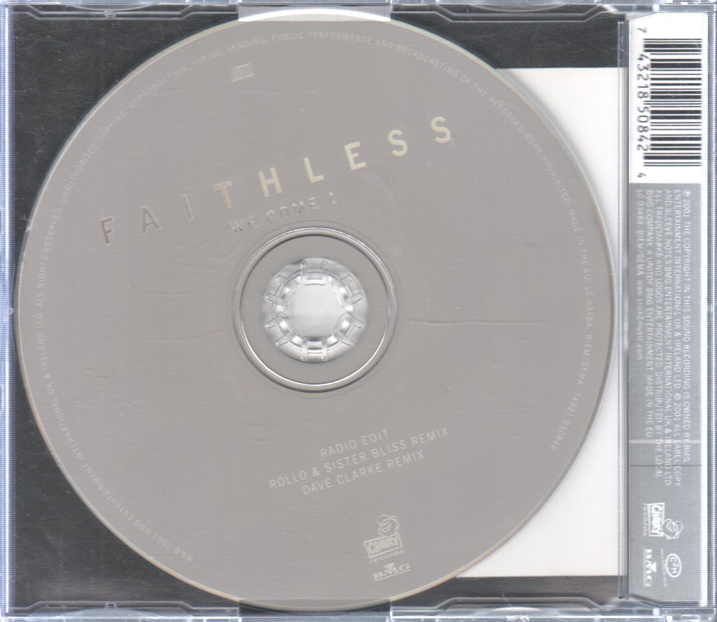 Faithless - We Come 1 - Cd