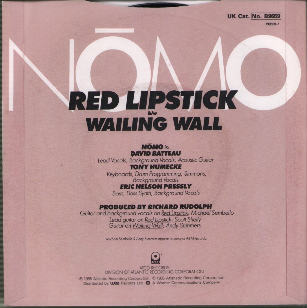 Nomo - Red Lipstick - 7 Inch