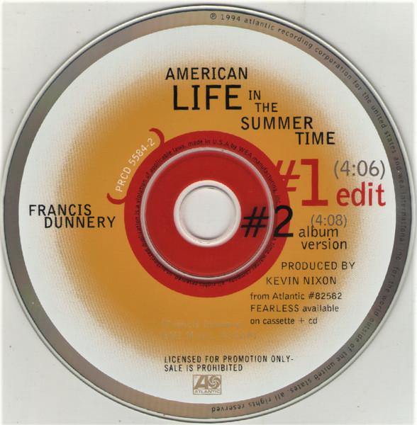Francis Dunnery - American Life In The Summertime - Cd