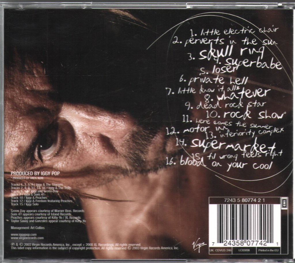 Iggy Pop - Skull Ring - Cd