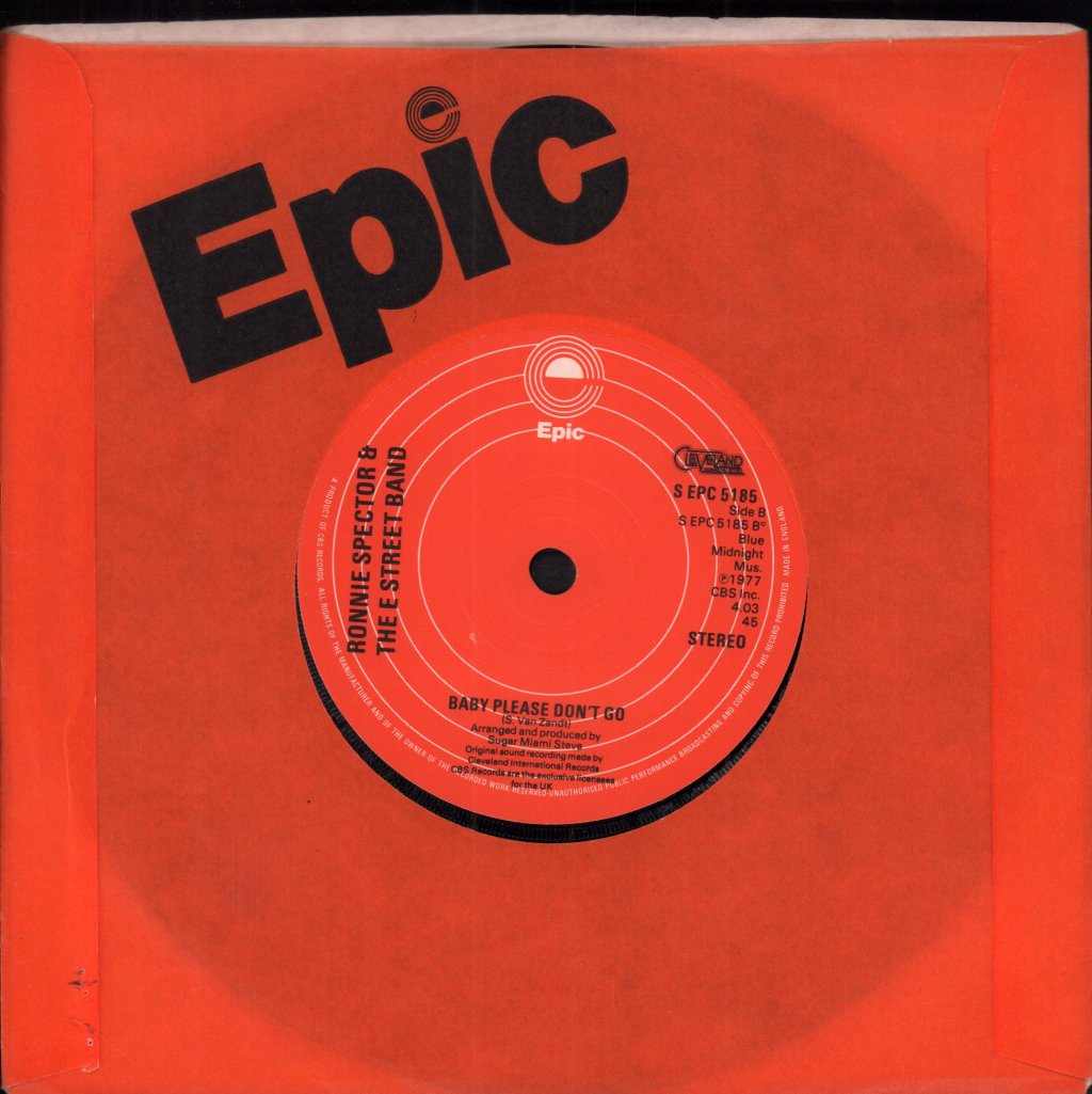 Ronnie Spector And The E Street Band - Say Goodbye To Hollywood - 7 Inch