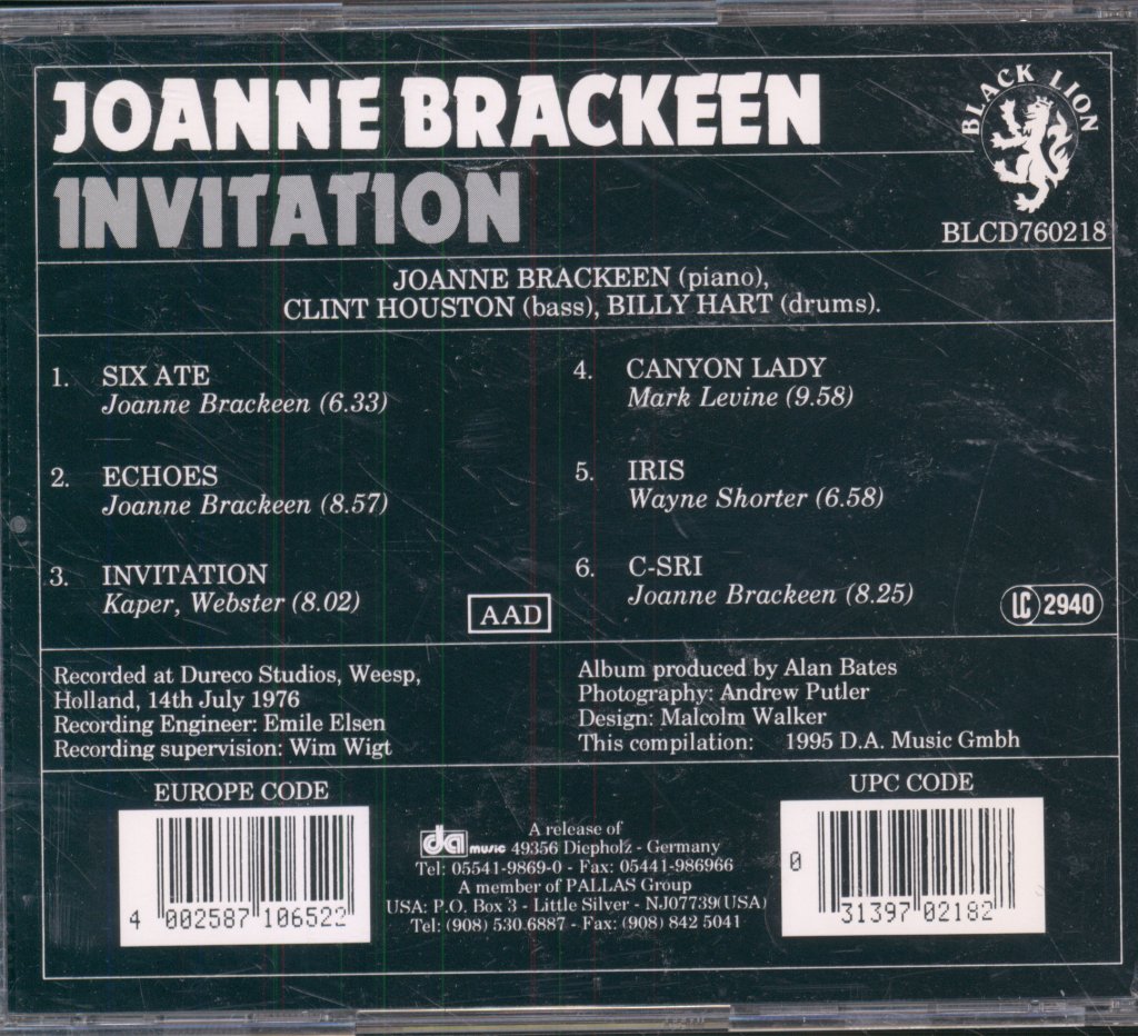 Joanne Brackeen - Invitation - Cd