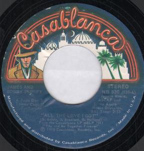 James And Bobby Purify - All The Love I Got - 7 Inch