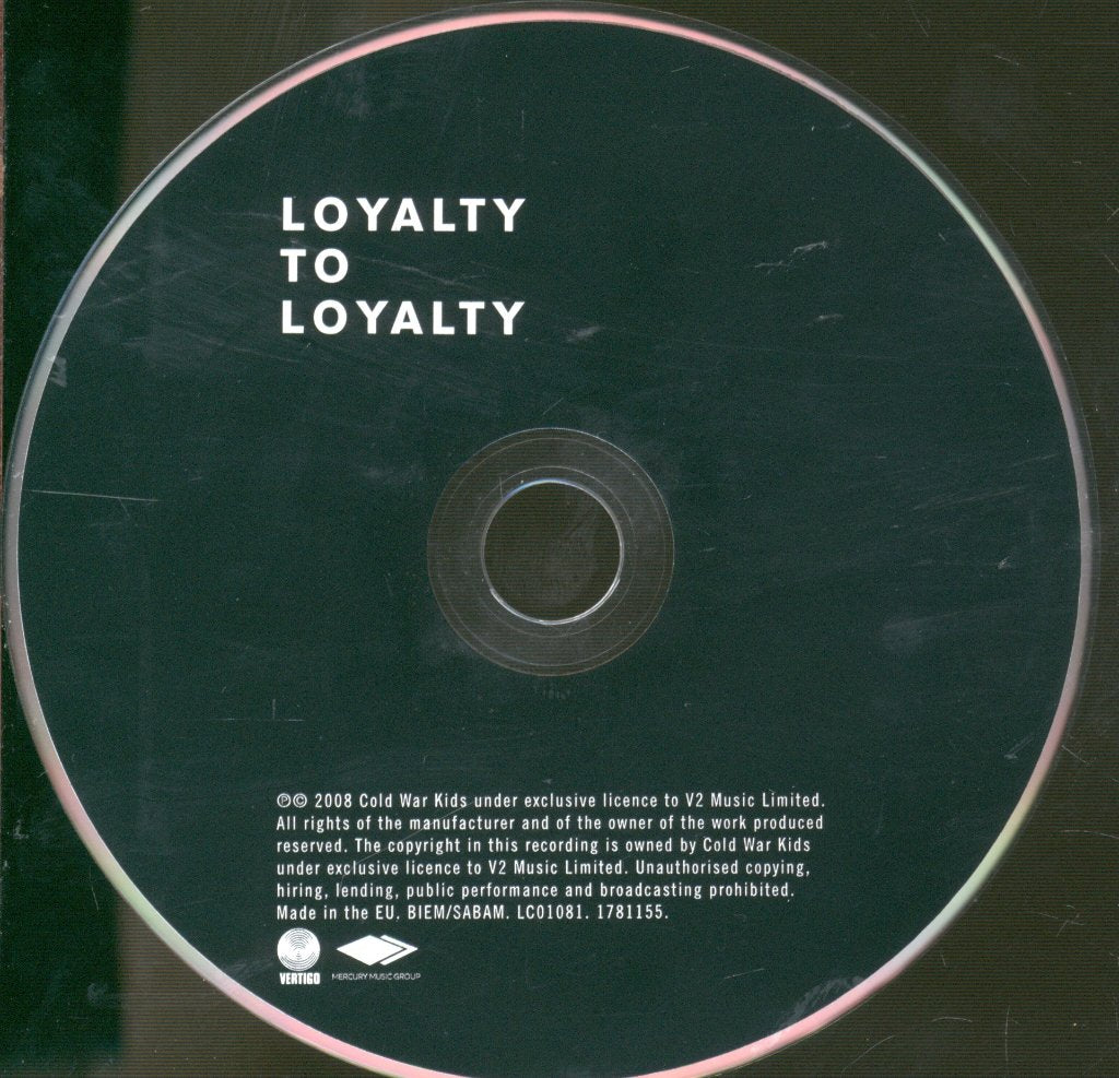 Cold War Kids - Loyalty To Loyalty - Cd