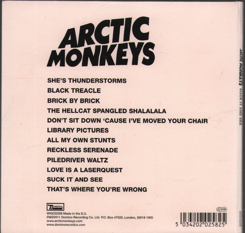 Arctic Monkeys - Suck It And See - Cd