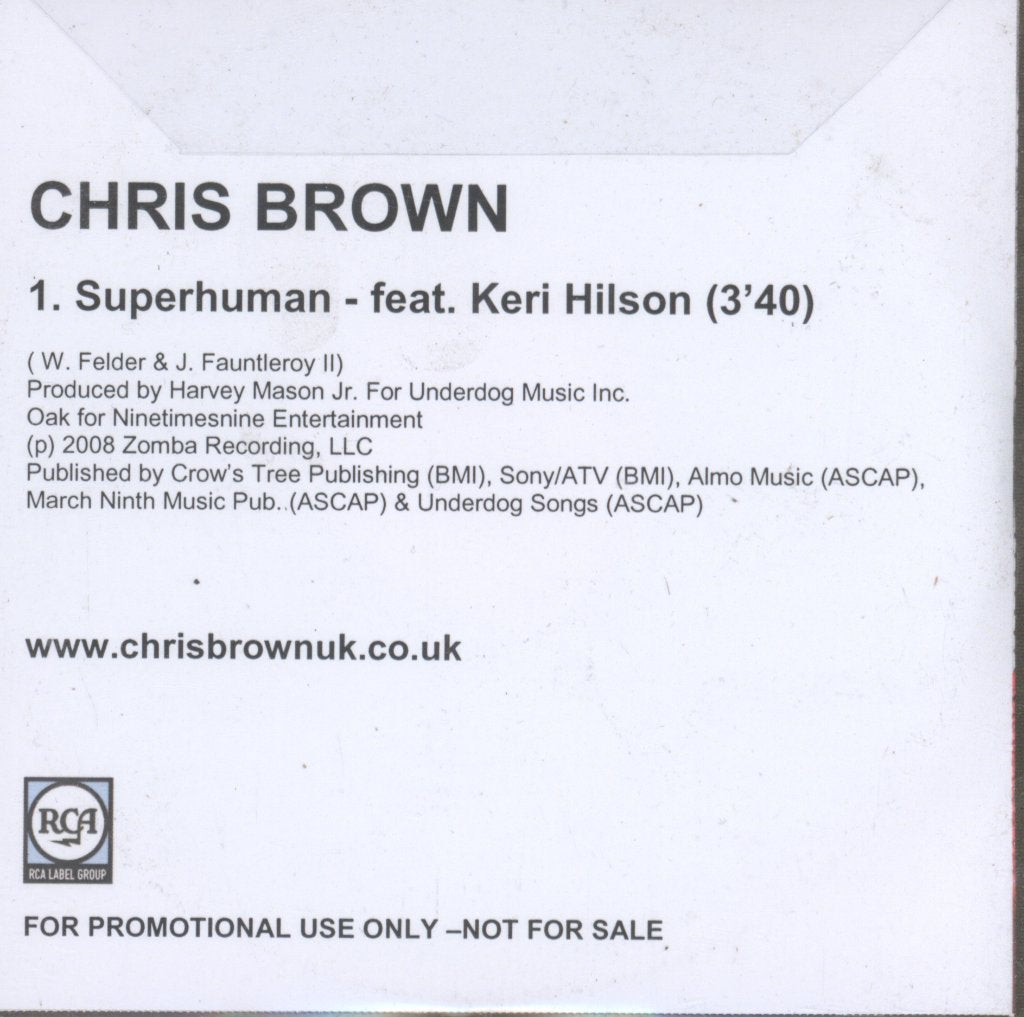 Chris Brown Feat Keri Hilson - Superhuman - Cdr