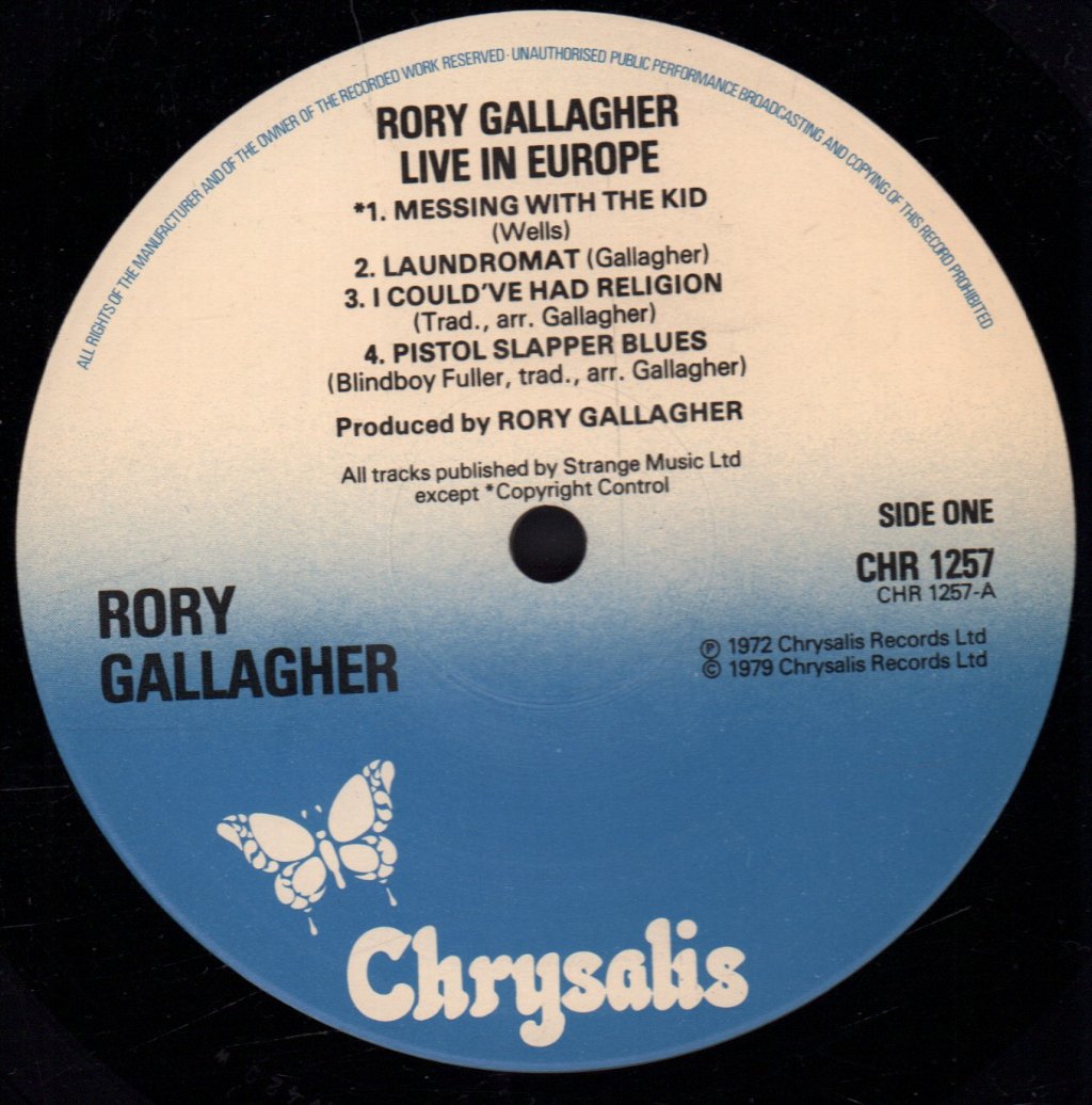Rory Gallagher - Live In Europe - Lp
