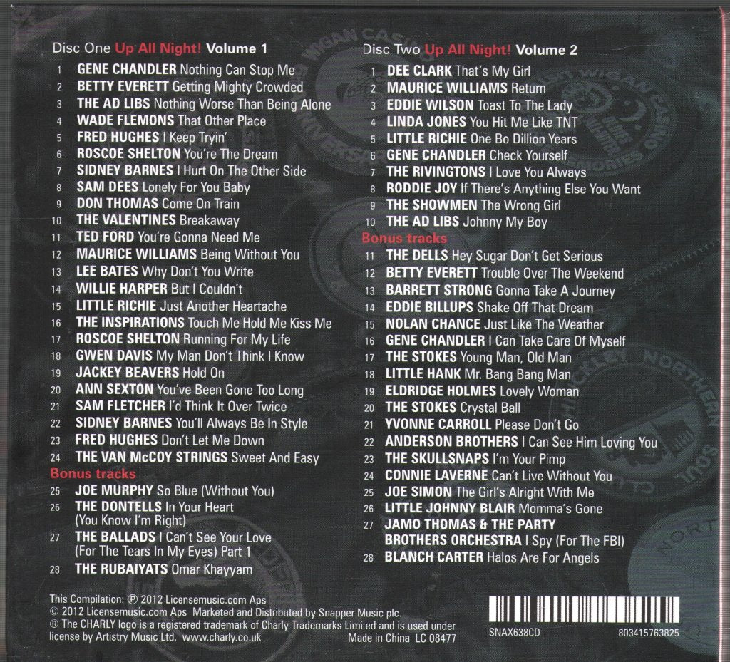Various Artists - Up All Night! 56 Northern Soul Classics - Cd Set